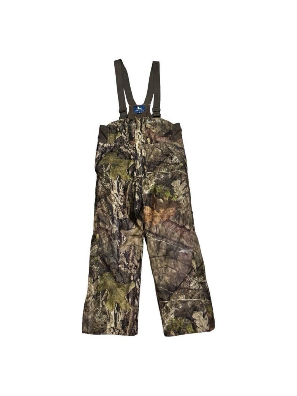Mossy Oak Field Stream Camo Outdoor Hunting Fishing Winter Overalls Pants Youth